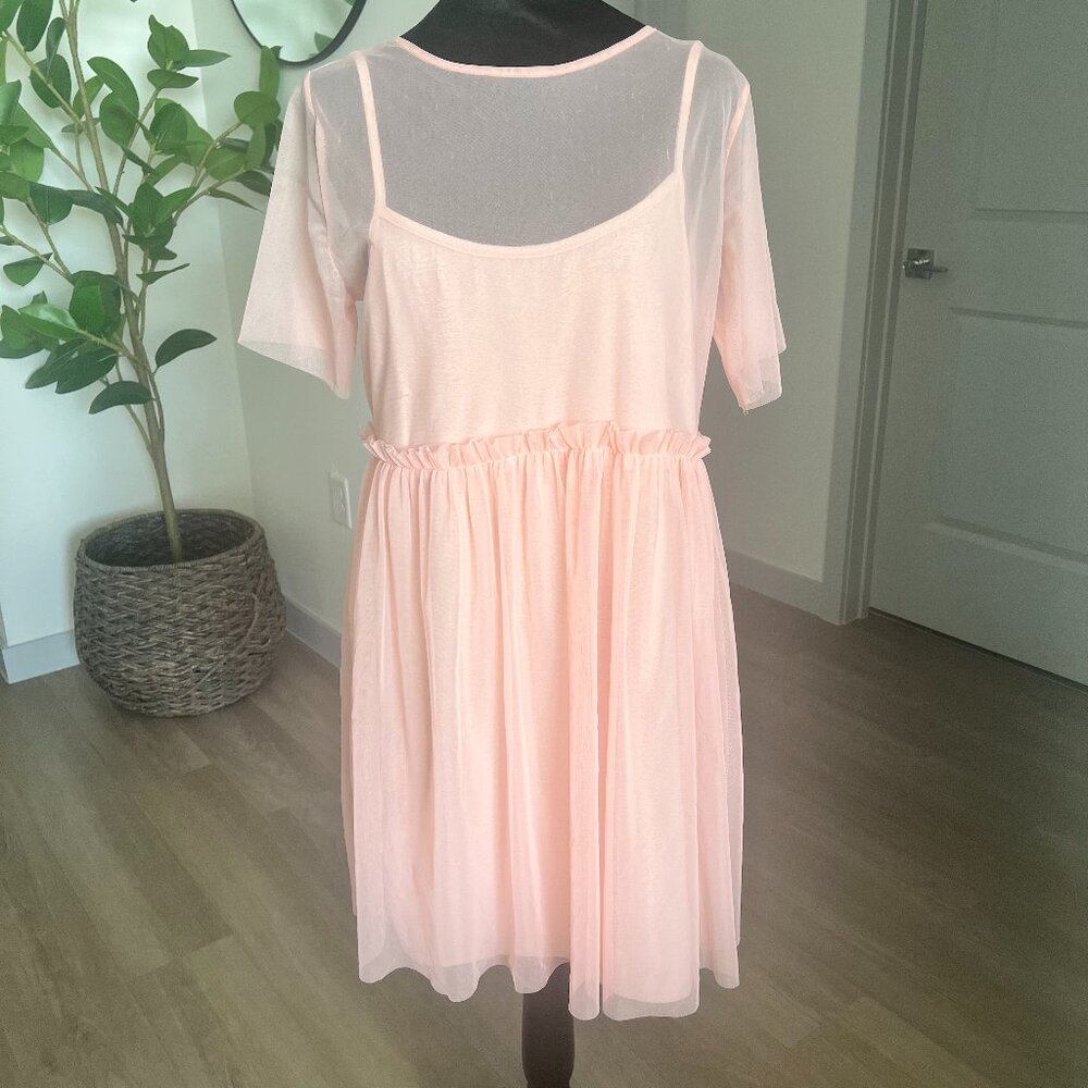 NWT Muse Valley Baby Doll Balletcore Dress Sz XL Coquete Girl Feminine Mesh
